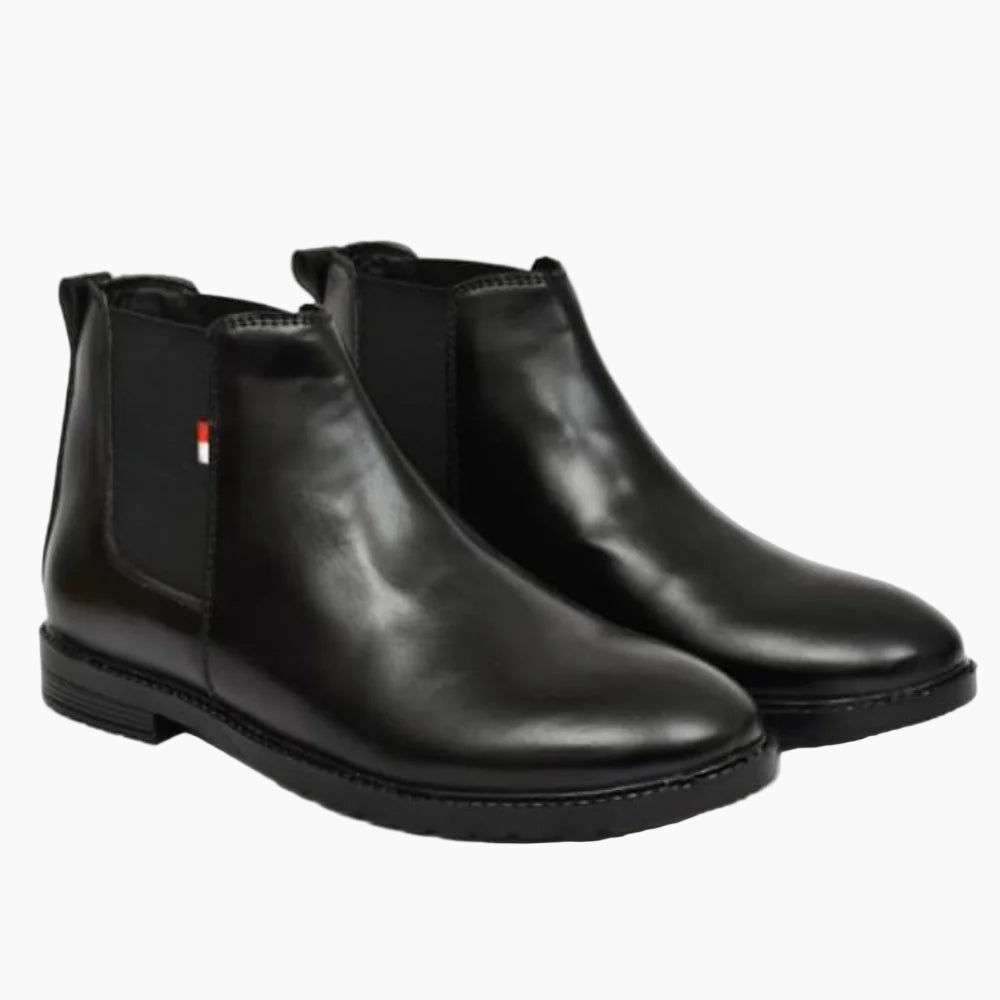 Men’s Premium Black Leather Chelsea Boots