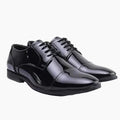 Men’s Premium Black Patent Leather Derby Dress Shoes