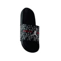Jordan Speckled Black Slide Sandals