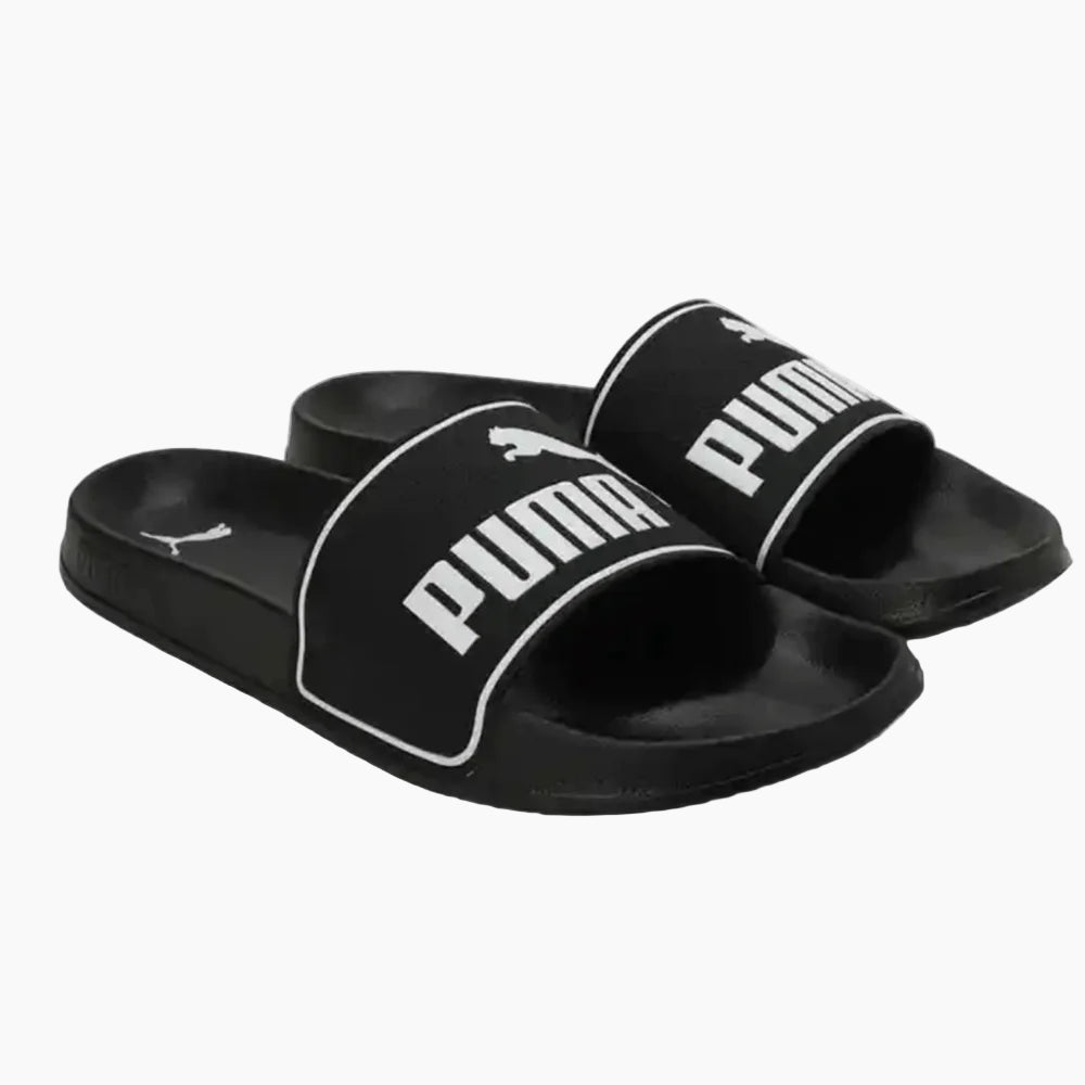 PUMA Black & White Slide Sandals (first copy)