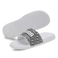 PUMA White Graphic Slide Sandals (first copy)