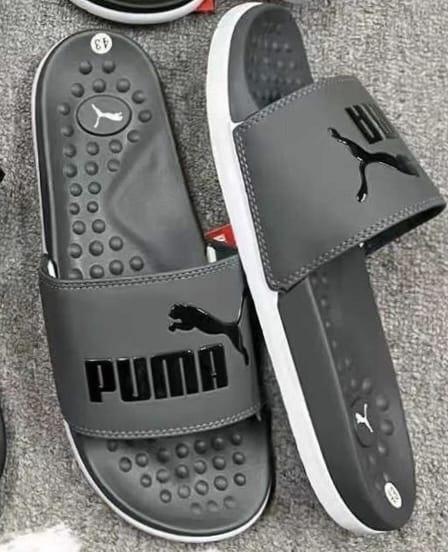 Premium Puma Slides - Gray (first copy)