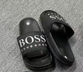 Big Logo Slide Sandals - Black
