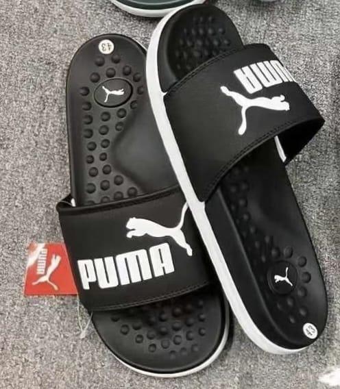 Premium Puma Slides - Black (first copy)
