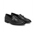 Black Textured Monk Loafer